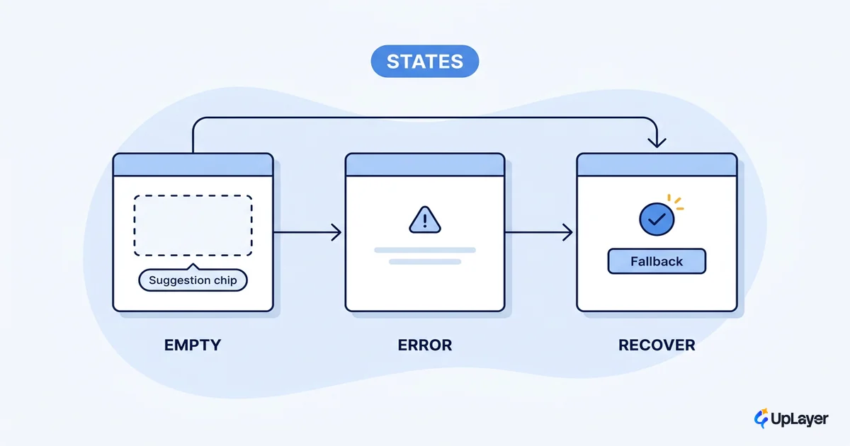Designing AI empty and error states that recover