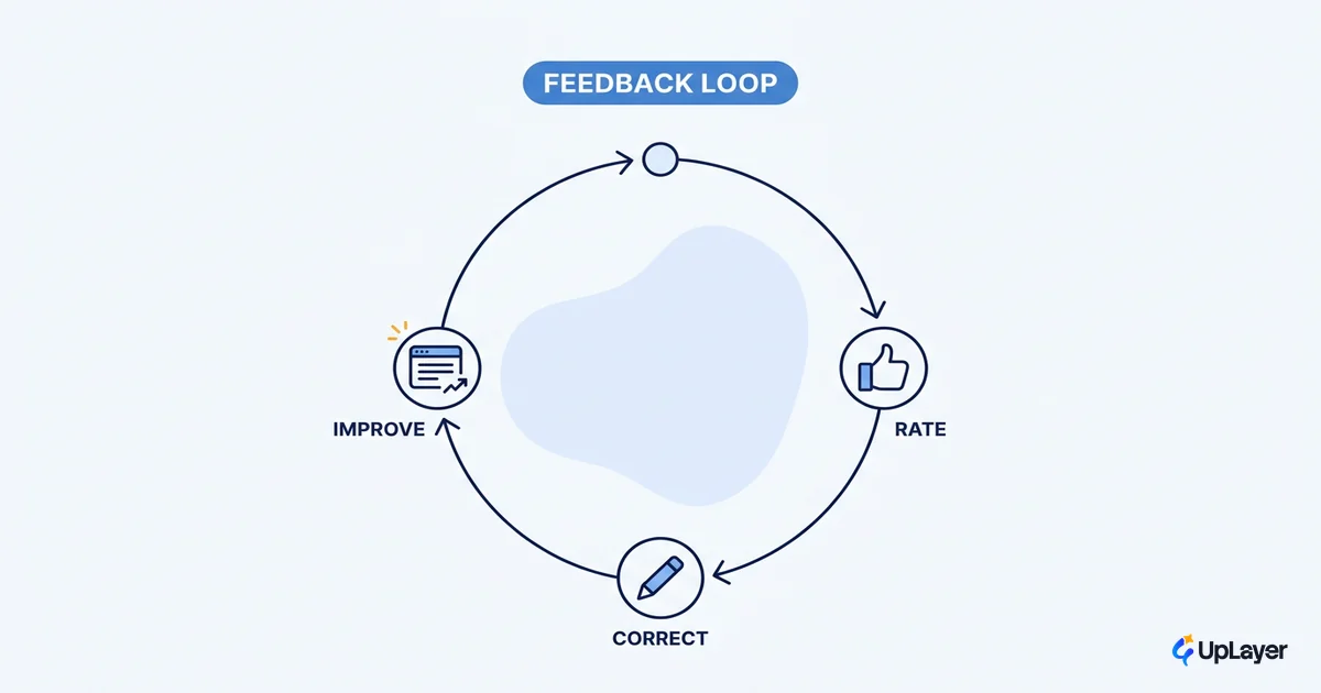 AI feedback loop design that improves output