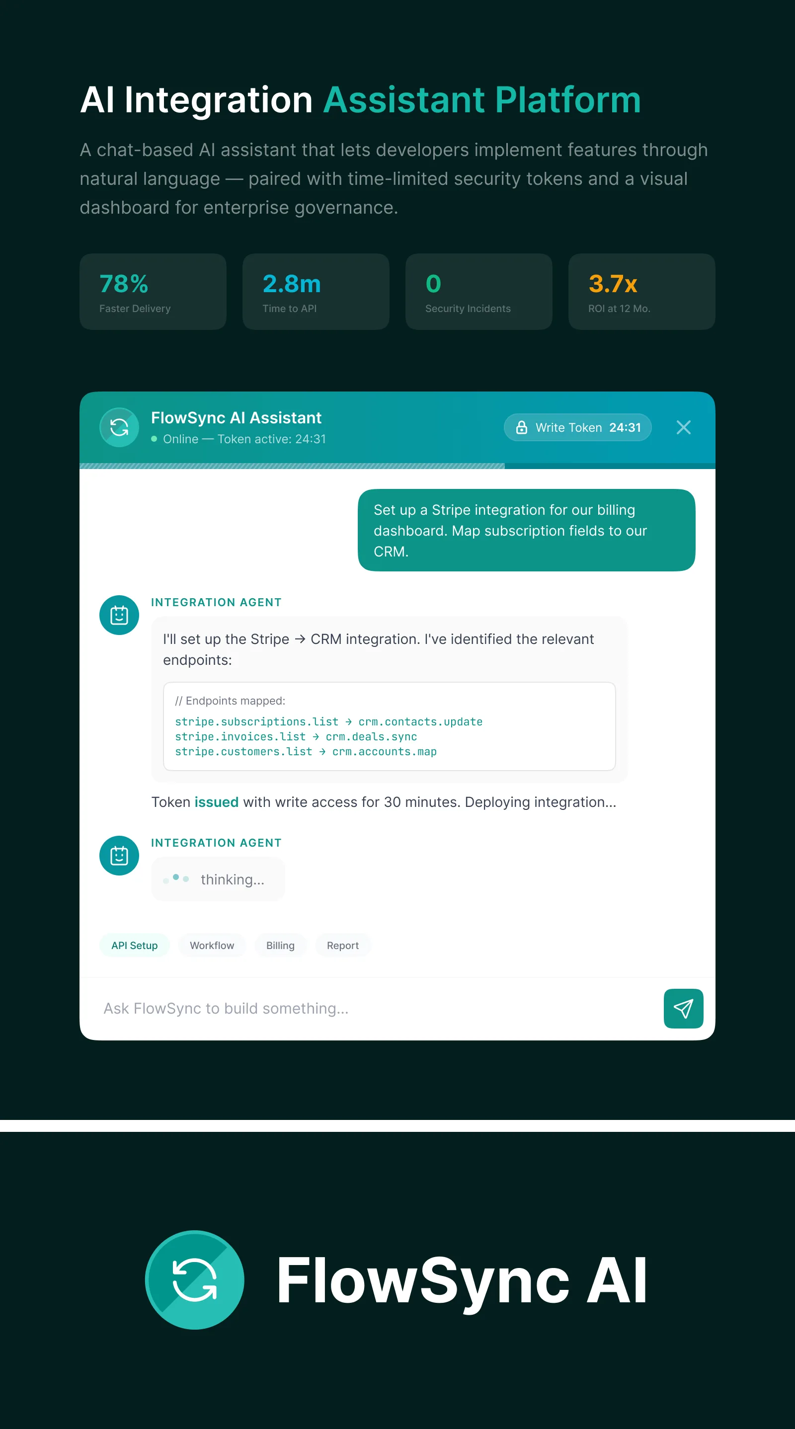 Integration Copilot, assistant inside the platform